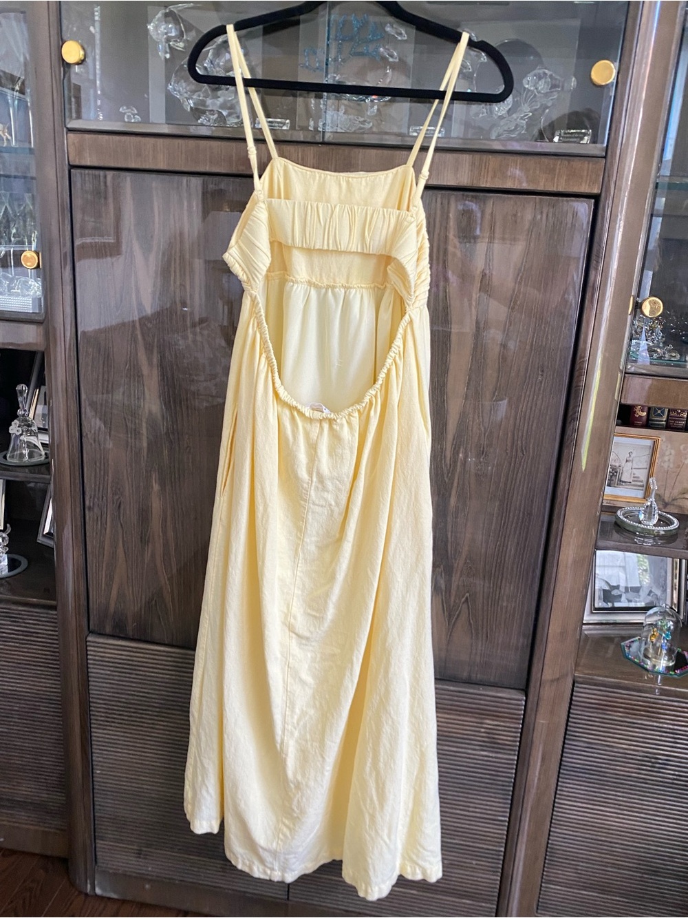 Japna (Winners) Butter Yellow Sundress with an Open Back - Picture 5 of 11